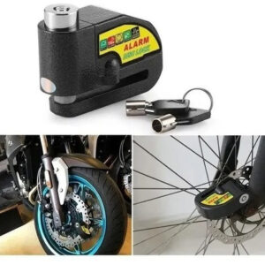 Candado con alarma para moto y bicicleta de 110dB