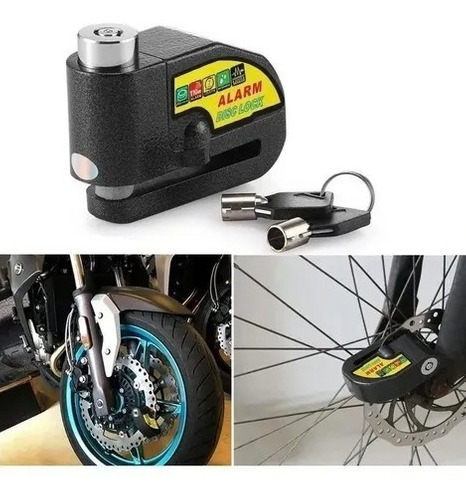 Candado con alarma para moto y bicicleta de 110dB