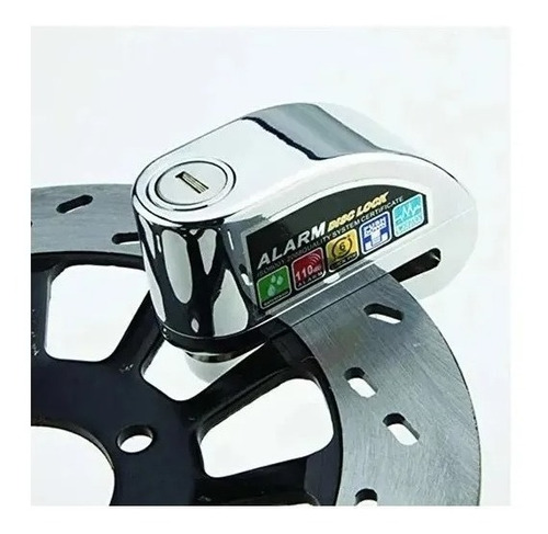 Candado con alarma para moto y bicicleta de 110dB