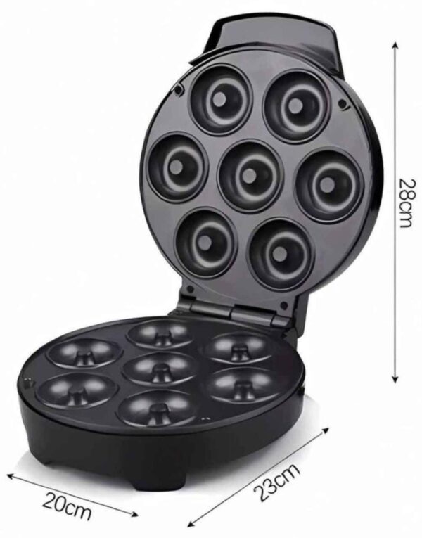 Máquina para mini donas de 7 unidades en color compacto