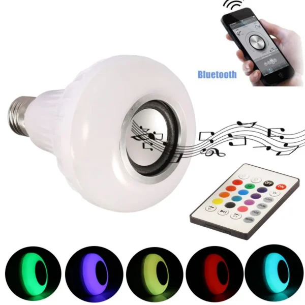 BOMBILLO PARLANTE LED MULTICOLOR + BLUETOOTH - Image 2