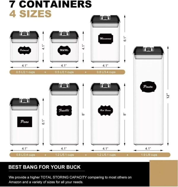 ORGANIZADOR DE COCINA TRANSPARENTE X 7 PIEZAS