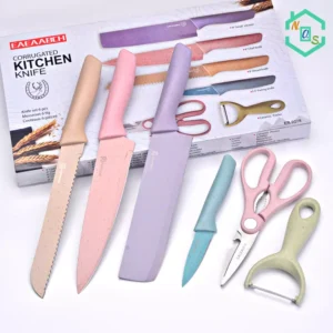 SET DE CUCHILLOS DE 6 PIEZAS ESTILO MARMOL