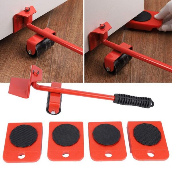 BASE CON RUEDAS Y PALANCA PARA MOVER MUEBLES