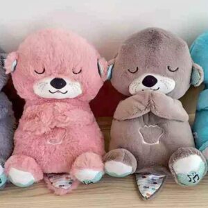 NUTRIA MUÑECO DE PELUCHE QUE RESIRA Y BRILLA