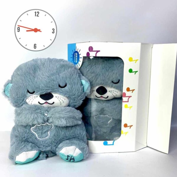 NUTRIA MUÑECO DE PELUCHE QUE RESIRA Y BRILLA