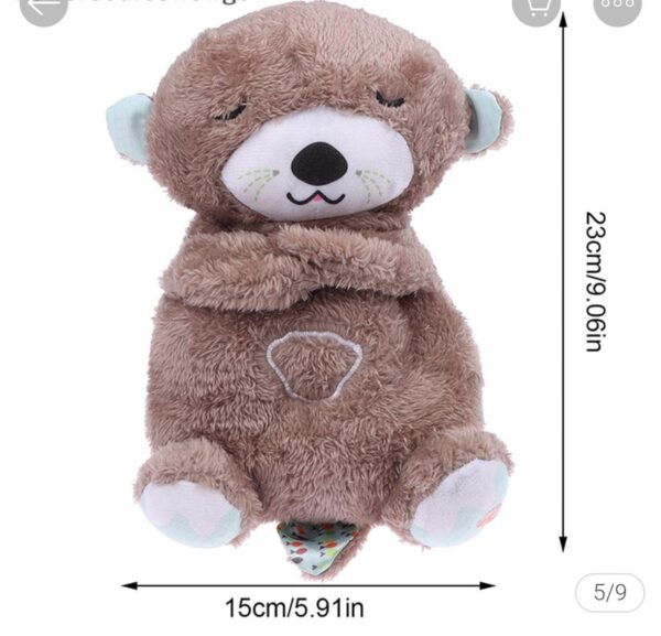 NUTRIA MUÑECO DE PELUCHE QUE RESIRA Y BRILLA