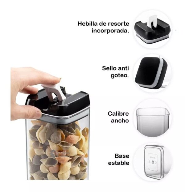 ORGANIZADOR DE COCINA TRANSPARENTE X 7 PIEZAS
