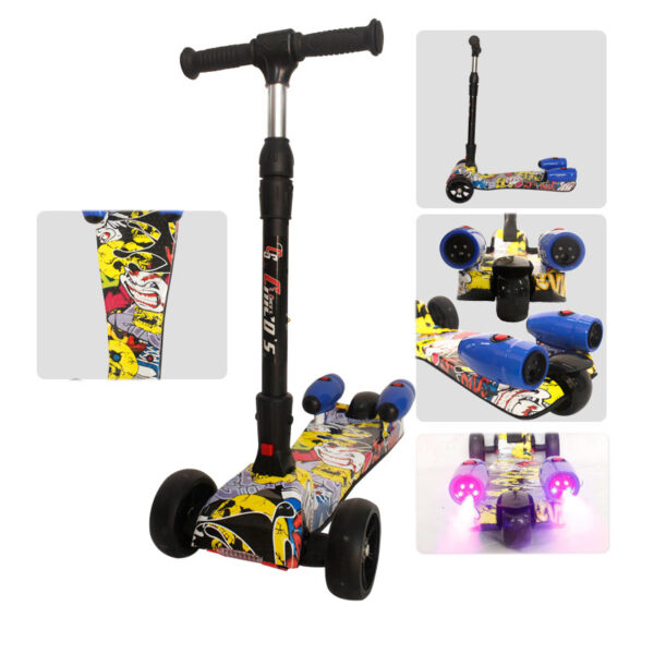 PATINETA SCOOTER CON HUMO Y MUSICA BLUETOOTH