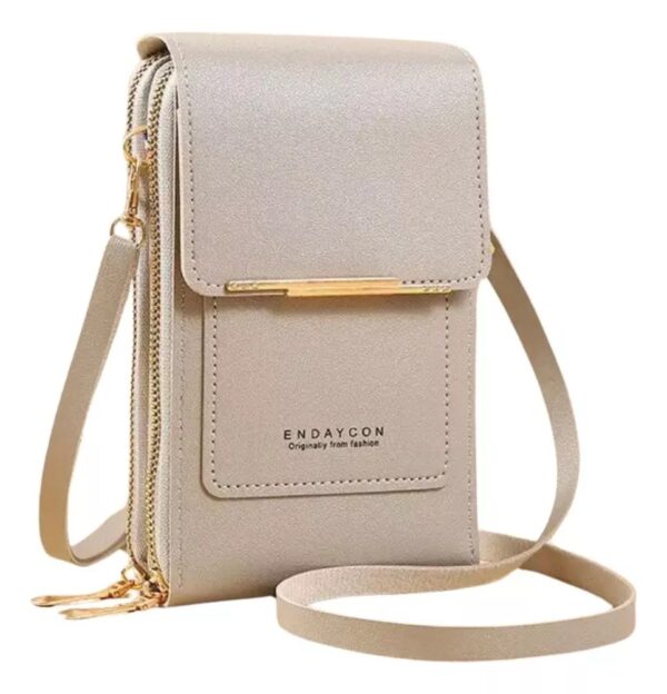 BOLSO BILLETERA PORTA CELULAR CON VISOR TACTIL