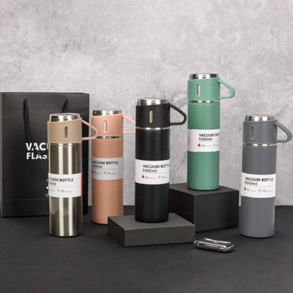 Set de Termo con Indicador de Temperatura + Pocillos Elegantes