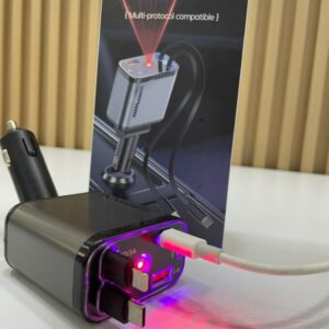 CARGADOR DE CARRO 4 EN 1 CON PROYECTOR