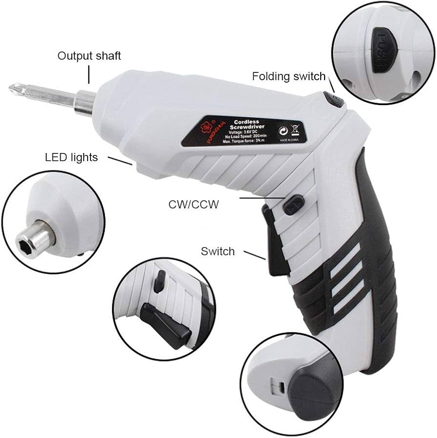 DESTORNILLADOR ELECTRICO INALAMBIRCO 47 PIEZAS