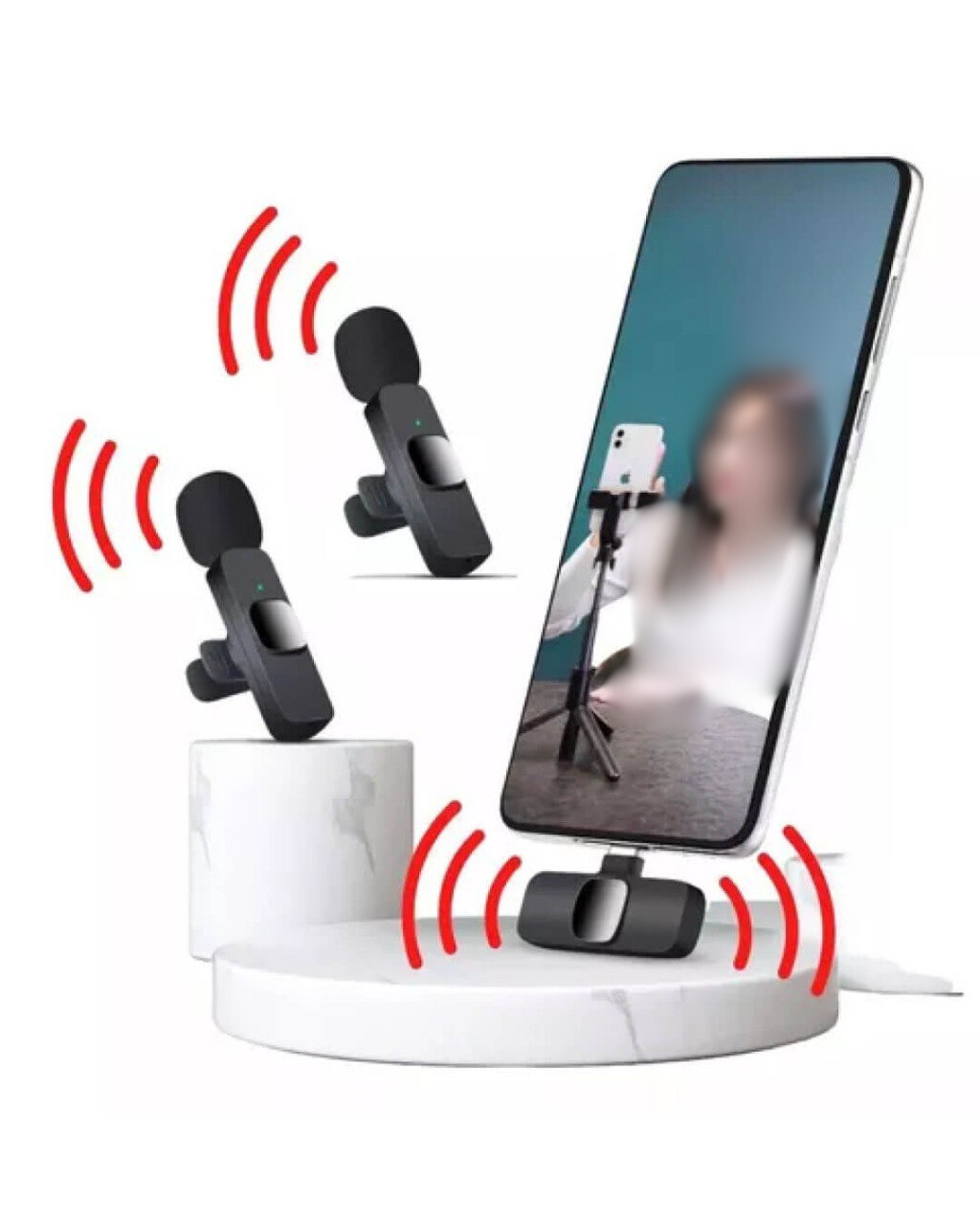 MICROFONO DE SOLAPA DOBLE K9 TIPO C