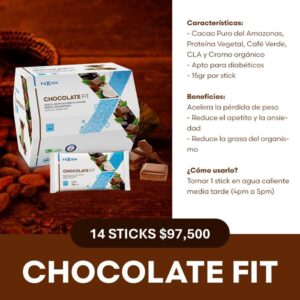 CHOCOLATE FIT - FUXION Nutrición, Energía y Sabor Saludable