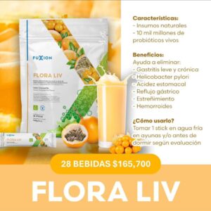 FLORA LIV FUXION-Salud Digestiva y Bienestar Intestinal y Natural